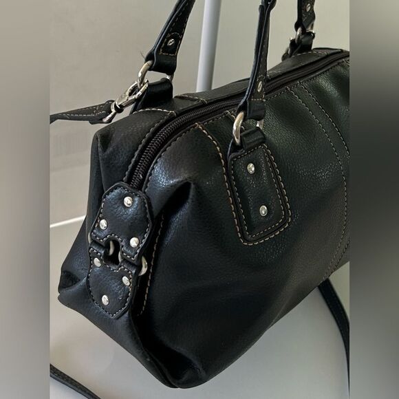 Vintage Y2K Relic Black Faux leather satchel crossbody - Picture 5 of 9